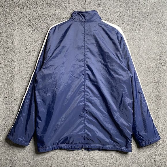 Vintage Y2K NIKE Fleece Lined Full Zip Jacket Mens Medium Shacket Cyber - Picture 13 of 16
